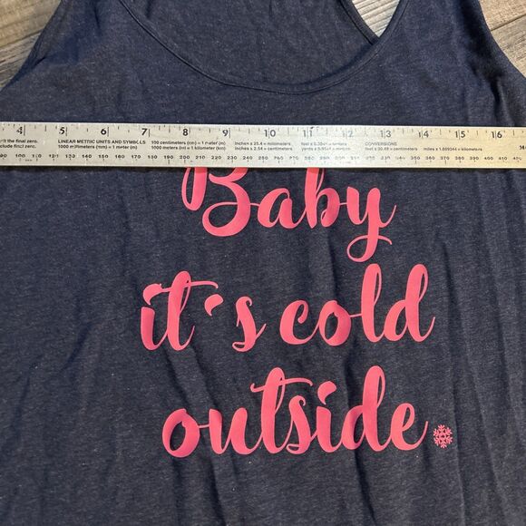 Southern Tide Women's Baby It's Cold Outside Blue Punk Soft Tank Top XL NWT - Picture 6 of 8